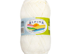 Пряжа ALPINA ARIEL №02 экрю 98% акрил, 2% пайетки 10 шт х 50 гр, 150 м +/- 10 м