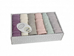 Набор кухонных полотенец махровых хлопковых KARVEN HM594 BERIL 30х50 (6шт)