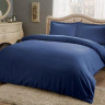 Постельное белье из сатина TAC HAPPY DAY BASIC синее евро