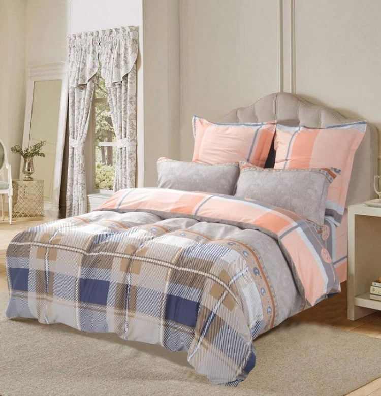 Постельное белье из печатного сатина SAILID B-205-4 семейное