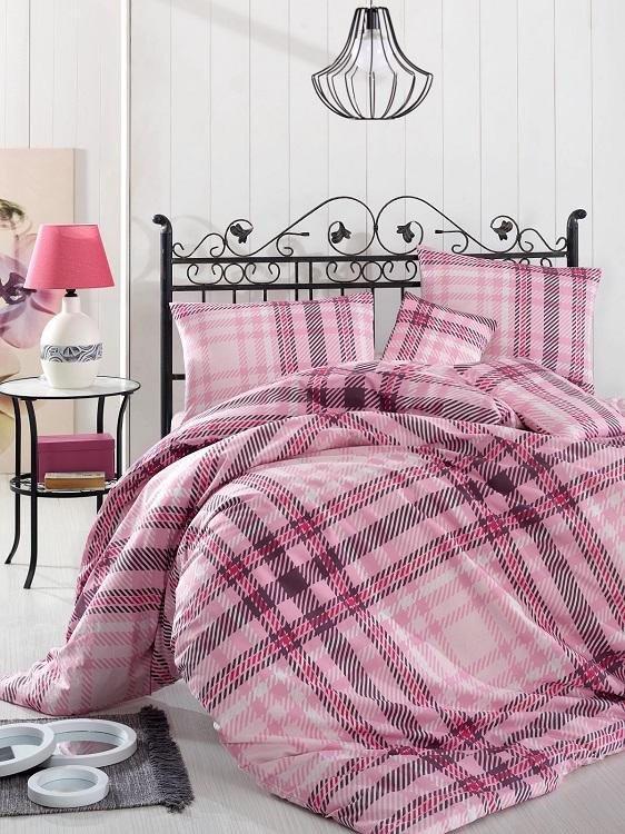 Постельное белье ALTINBASAK RANFORCE ALIZ розовое 50х70 евро