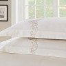 Постельное белье из макосатина с вышивкой KARNA VALENCIA кремовое евро