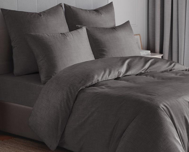 Простыня из хлопка, вискозы и льна SAILID NATURAL TOUCH LC-10-230х240 графит 230х240