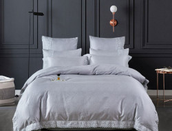 Постельное белье из жаккарда с кружевом ASABELLA Лабиринты снов 50х70 (2шт) семейное