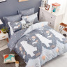 Постельное белье из твила TANGO мишки на севере 70х70 (2шт) 2-спальное