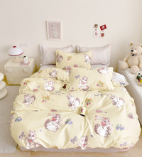 Постельное белье из твил-сатина TANGO кошка и бабочка 50х70 (2шт), 70х70 (2шт) евро