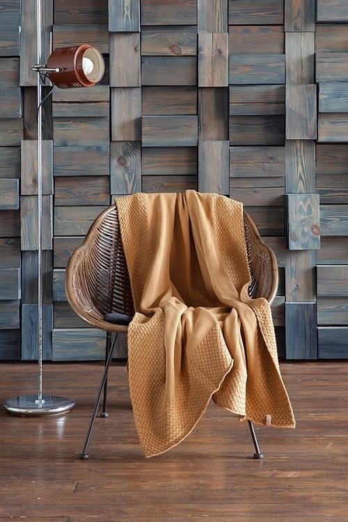 Плед хлопковый LUXBERRY 06202 LUX 59 бронзовый 150х200