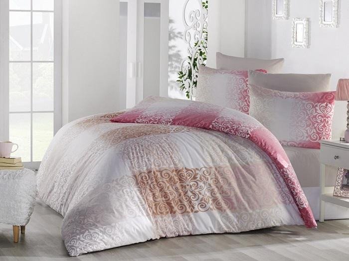 Постельное белье ALTINBASAK RANFORCE ELFIN розовое 50х70 1,5-спальное