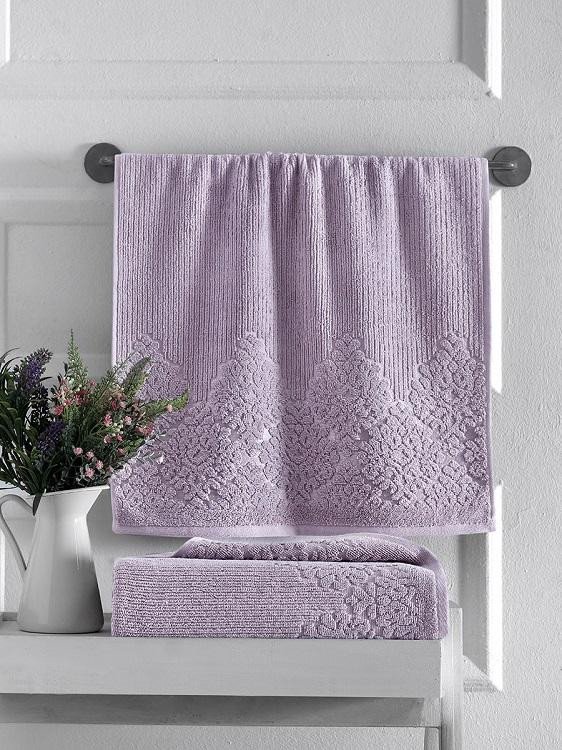 Полотенце махровое KARNA VERDA светлая лаванда 50х90