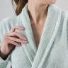 Халат женский хлопковый махровый KARNA NORA ментол L