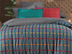 Постельное белье из фланели SAREV RAGNAR GRI 1,5-спальное