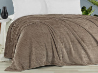 Плед из полиэстера KARVEN SUPER SOFT P941 MELINDA капучино 160х220