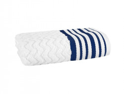 Полотенце махровое TAC LINE MAVI бело-синее 70х140