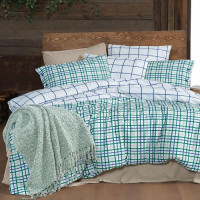 Постельное белье из фланели SAREV MAYON MAVI 1,5-спальное