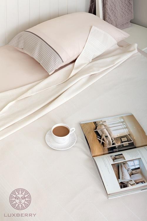 Простыня для укрывания LUXBERRY SIMPLE экрю 150х200