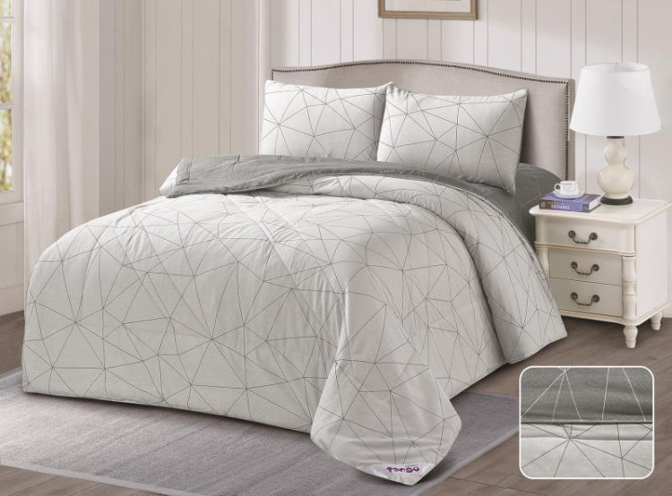 Постельное белье двухстороннее из твила с одеялом TANGO PRIMAVERA W-69 50х70 (2шт) евро