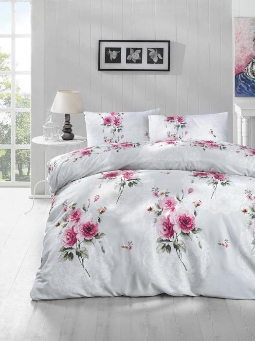 Постельное белье ALTINBASAK RANFORCE ELA ментол 50х70 1,5-спальное