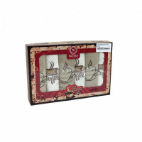 Набор кухонных полотенец вафельных хлопковых NILTEKS HM745 КОФЕ V1 40х60 (6шт)