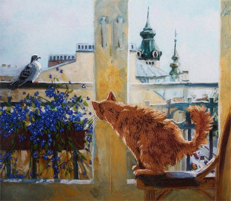 Набор для вышивания PANNA Живая картина JK-2037 ОХОТНИК 25х22