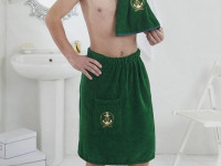 Набор мужской для ванной и сауны KARNA PAMIR зеленый