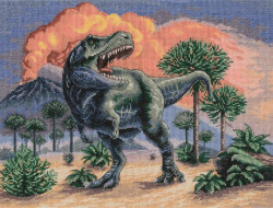 Набор для вышивания PANNA Золотая коллекция J-7216 ТИРАННОЗАВР 30х22,5