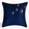 Наволочка декоративная LUXBERRY ЛАСТОЧКИ синяя 42х42