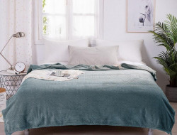 Плед однотонный из микрофибры TANGO SPIGA SP-23 серый 200х220