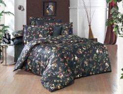 Постельное белье из сатина де люкс SAREV 300TC N081 JENNY V1-ANTRASITE 50х70 (2шт) 1,5-спальное