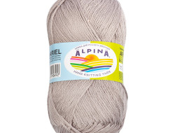 Пряжа ALPINA ARIEL №08 светло-серая 98% акрил, 2% пайетки 10 шт х 50 гр, 150 м +/- 10 м