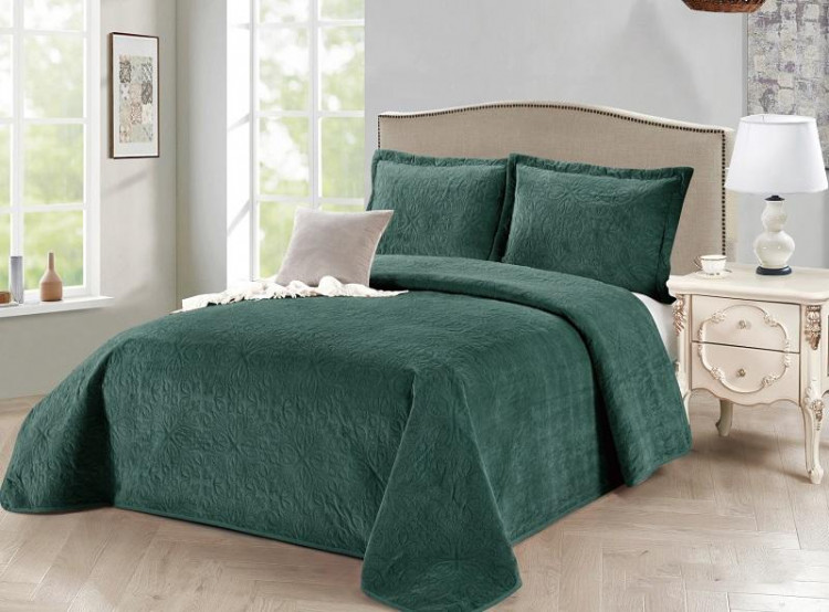 Покрывало с наволочками тонкое велюровое TANGO CASABLANCA CAS-36 230х250