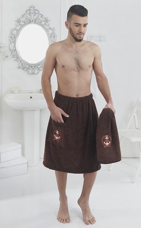 Набор мужской для ванной и сауны KARNA PAMIR коричневый