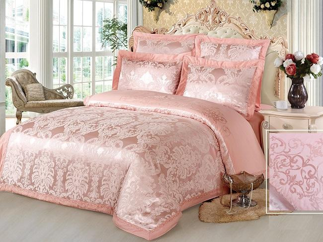 Постельное белье жаккардовое с вышивкой SILK PLACE 110-6-2022 евро 50х70 (2шт), 70х70 (2шт)