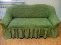 Чехол на трехместный диван BULSAN зеленый