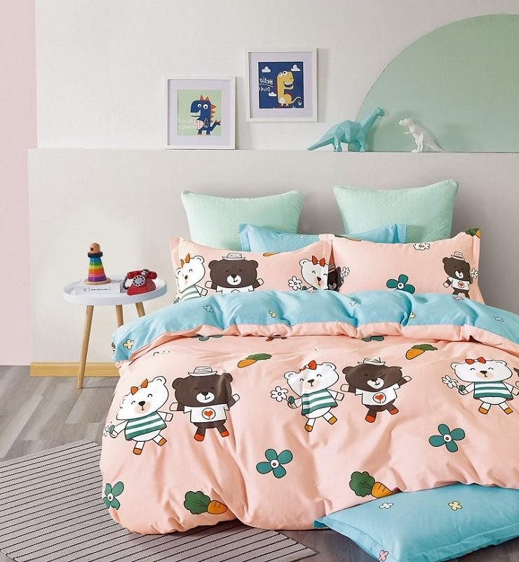 Постельное белье двухстороннее из твила TANGO TPIG-1504 50х70 (1шт), 70х70 (1шт) 1,5-спальное