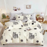 Постельное белье из твил-сатина в ПВХ TANGO собачки и горох 50х70 (2шт) евро