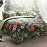 Постельное белье из сатина в PVC TAC DELUX PREMIUM DIGITAL FORREST зеленое евро