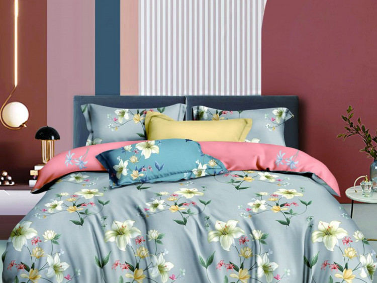Постельное белье из сатина ASABELLA 1900-6 50х70 (2шт) и 70х70 (2шт) евро