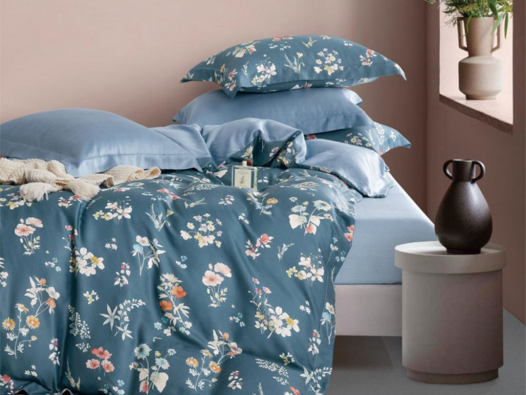 Постельное белье из тенсела ASABELLA 1962-4S 50х70 (1шт) и 70х70 (1шт) 1,5-спальное