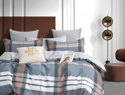 Постельное белье из твил-сатина в ПВХ TANGO кубрикс 50х70 (2шт) евро