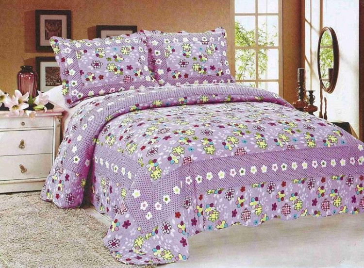 Покрывало хлопковое с наволочками TANGO PATCHWORK PW-149 230х250