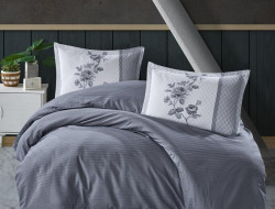 Постельное белье из DELUXE ранфорса KARVEN N030 SUAVE BLUE V-1 50х70 (2шт), 70х70 (2шт) семейное