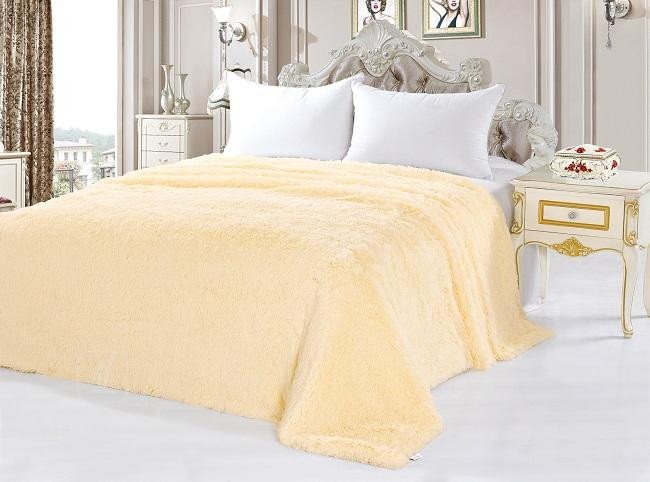 Покрывало из искусственного меха CLORIS ГРИНФЕЛЬ шампань 220х240