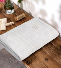 Полотенце махровое хлопковое KARVEN PETEK BORDUR DUZ H5160 LUX COTTON beyaz 70х140