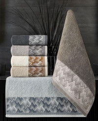 Набор кухонных полотенец махровых хлопковых KARVEN HM689 BESTA V25 30х50 (6шт)