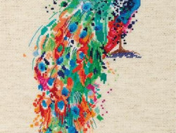 Набор для вышивания PANNA Золотая коллекция PT-7238 ПАВЛИН 17х45