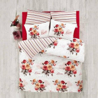 Постельное белье из ранфорса IRINA HOME BLANCIA kirmizi 50х70 (2шт) евро