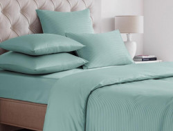 Пододеяльник из страйп-сатина SAILID ST-1-180х215 ментол 180х215