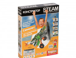 Конструктор пластиковый ПОДЕЛКИН &amp; ENGINO PKT-03 Самолет на солнечных батареях 63 элемента