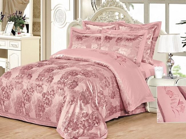 Постельное белье жаккардовое с вышивкой SILK PLACE 099-4-1721 2-спальное 50х70 (2шт)