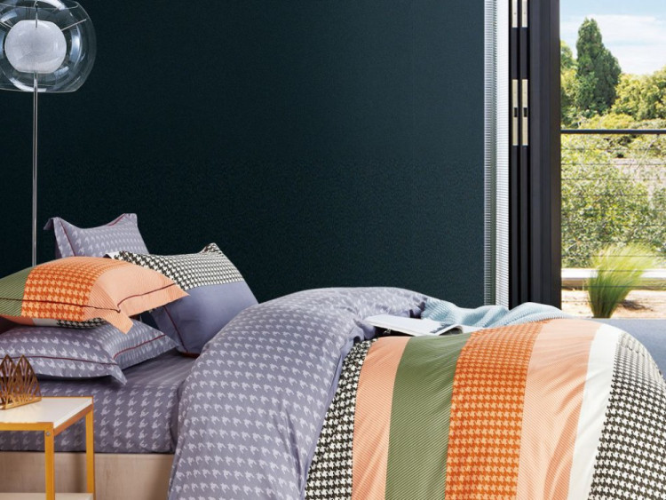 Постельное белье из сатина ASABELLA 1769-6 50х70 (2шт) и 70х70 (2шт) евро